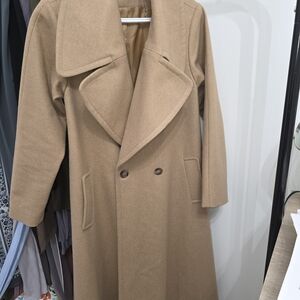 ASOS Tan Double-Breasted Trench Coat